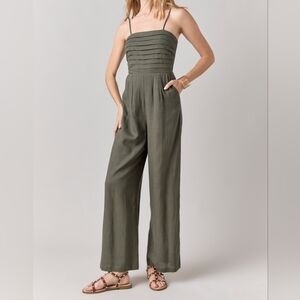 Francesca's Collections Sage Green Jumpsuit